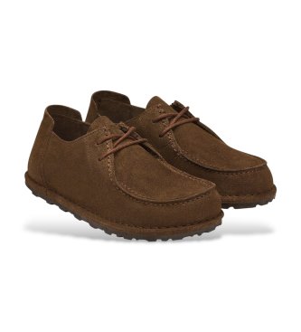 Birkenstock Zapatos de Piel Utti Lace (Ajuste Regular) marrón