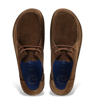 Birkenstock Zapatos de Piel Utti Lace (Ajuste Regular) marrón