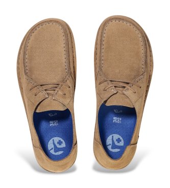 Birkenstock Zapatos de Piel Utti Lace (Ajuste Regular) taupe