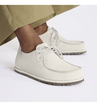 Birkenstock Skórzane buty Utti Lace (Standardowe dopasowanie) w kolorze złamanej bieli