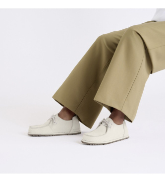 Birkenstock Skórzane buty Utti Lace (Standardowe dopasowanie) w kolorze złamanej bieli