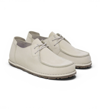 Birkenstock Skórzane buty Utti Lace (Standardowe dopasowanie) w kolorze złamanej bieli