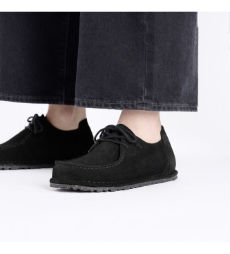 Birkenstock Scarpe Utti Lace in pelle nera