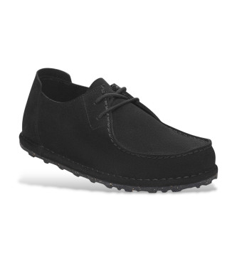 Birkenstock Scarpe Utti Lace in pelle nera