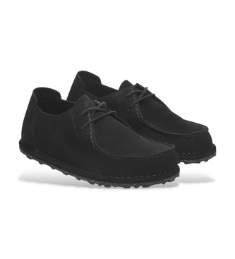 Birkenstock Scarpe Utti Lace in pelle nera