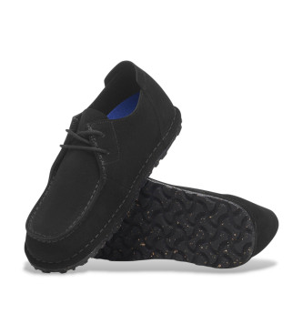 Birkenstock Scarpe Utti Lace in pelle nera