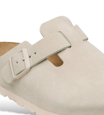 Birkenstock Træsko Boston (Smal pasform) off-white