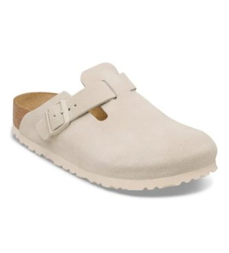 Birkenstock Sabots Boston blanc cass�