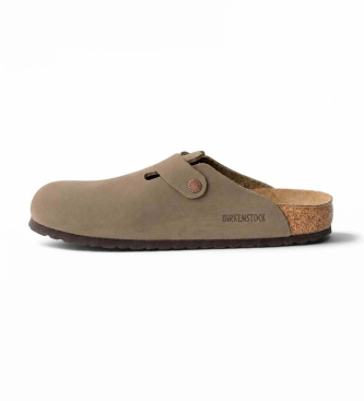 Birkenstock Tamancos Boston Leo (Ajuste Estreito) castanho