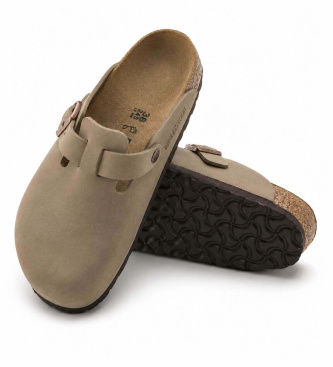Birkenstock Tamancos Boston Leo (Ajuste Estreito) castanho