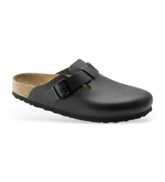 Birkenstock Klompen Boston Natuurlijk zwart