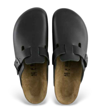 Birkenstock Klompen Boston Natuurlijk zwart