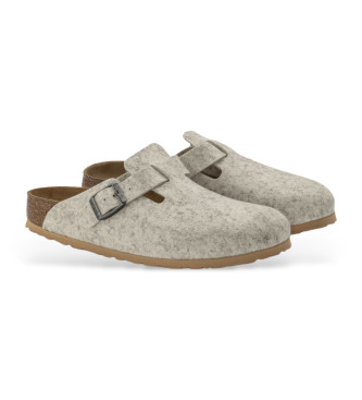 Birkenstock Boston Wool Clogs grey