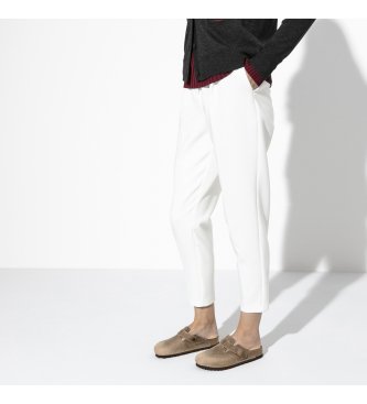 Birkenstock Lädertofflor Boston (Vanlig passform) brun