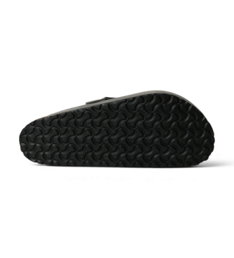 Birkenstock Sabots en Cuir Boston (Ajustement Régulier) noir