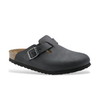Birkenstock Boston Leather Clogs svart