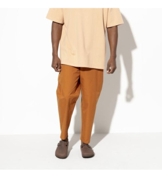 Birkenstock Skórzane chodaki Boston Soft brązowe