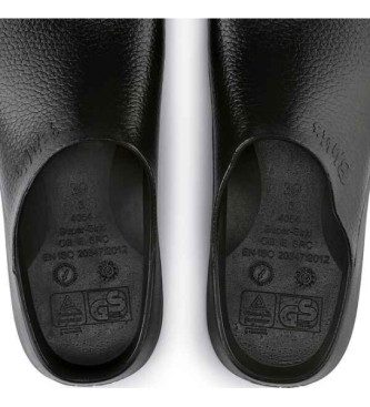 Birkenstock Skórzane chodaki Super-Birki czarne