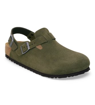 Birkenstock Lädertofflor Tokyo (Normal passform) grön
