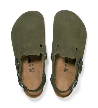 Birkenstock Lädertofflor Tokyo (Normal passform) grön