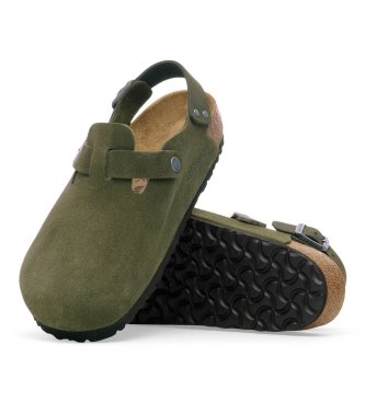 Birkenstock Lädertofflor Tokyo (Normal passform) grön