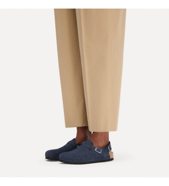 Birkenstock Tokio Leder Clogs navy