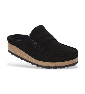 Birkenstock Zoccoli Naples Shearling (Vestibilità Regular) nero