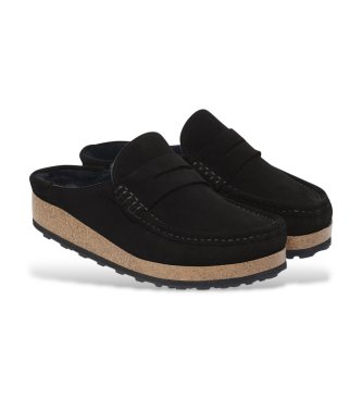 Birkenstock Zoccoli Naples Shearling (Vestibilità Regular) nero