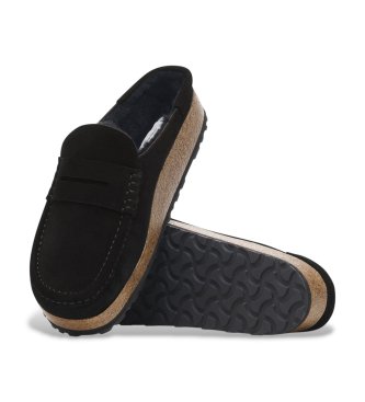Birkenstock Zoccoli Naples Shearling (Vestibilità Regular) nero