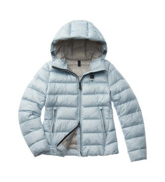 Blauer Cappotto a righe blu Caroll