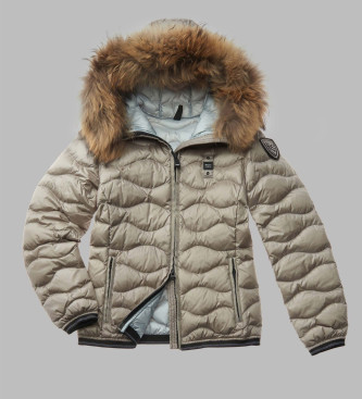 Blauer Manteau beige Aldie