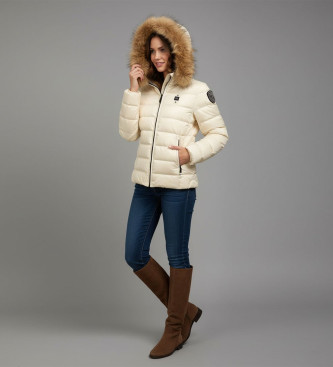 Blauer Arcadia Mantel beige