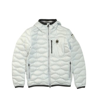 Blauer Brinton Wave Quilted Mantel hellblau