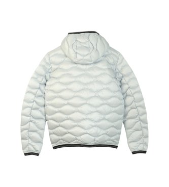 Blauer Brinton Wave Quilted Mantel hellblau