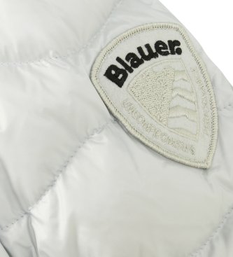 Blauer Brinton Wave Quilted Mantel hellblau