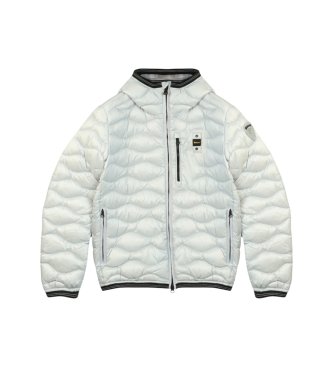 Blauer Brinton Wave Quilted light blue coat