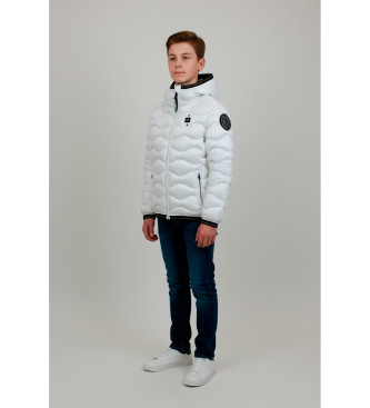 Blauer Manteau Ellis blanc