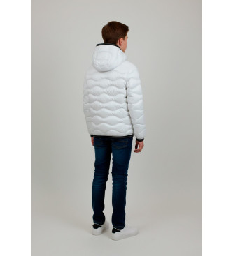 Blauer Manteau Ellis blanc