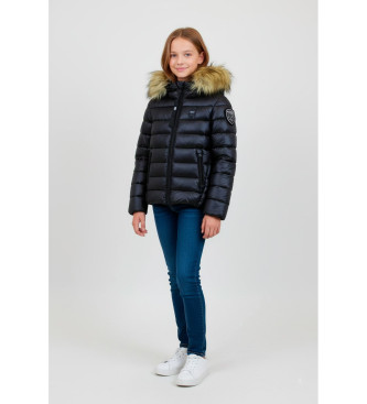 Blauer Manteau Ivoire noir