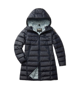 Blauer Langer Mantel Agnes navy