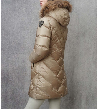 Blauer Cappotto lungo Althea beige