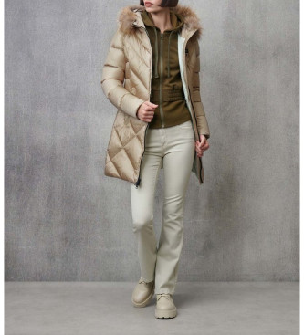 Blauer Cappotto lungo Althea beige