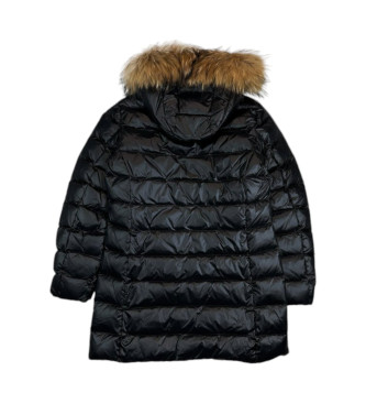 Blauer Kristin Junior long fur coat black