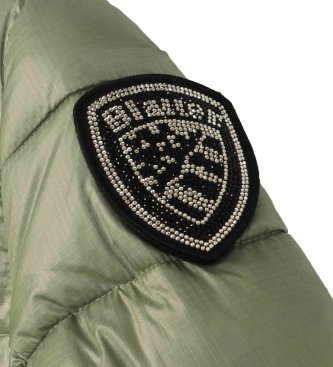 Blauer Green Carroll Striped Coat