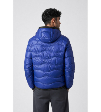 Blauer Mantel Wave blau