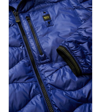 Blauer Mantel Wave blau