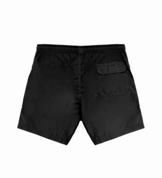 Blauer Costume da bagno con logo nero