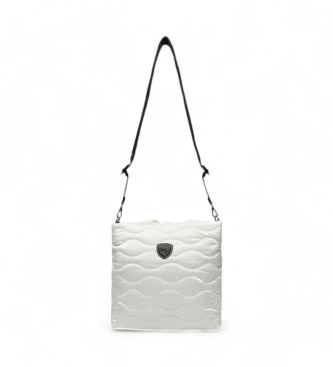 Blauer Marfa Shopper Tasche wei