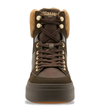 Blauer Botines de piel Emery marrn
