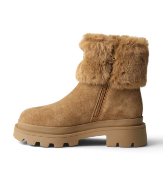 Blauer Bottines en cuir Kimmel marron